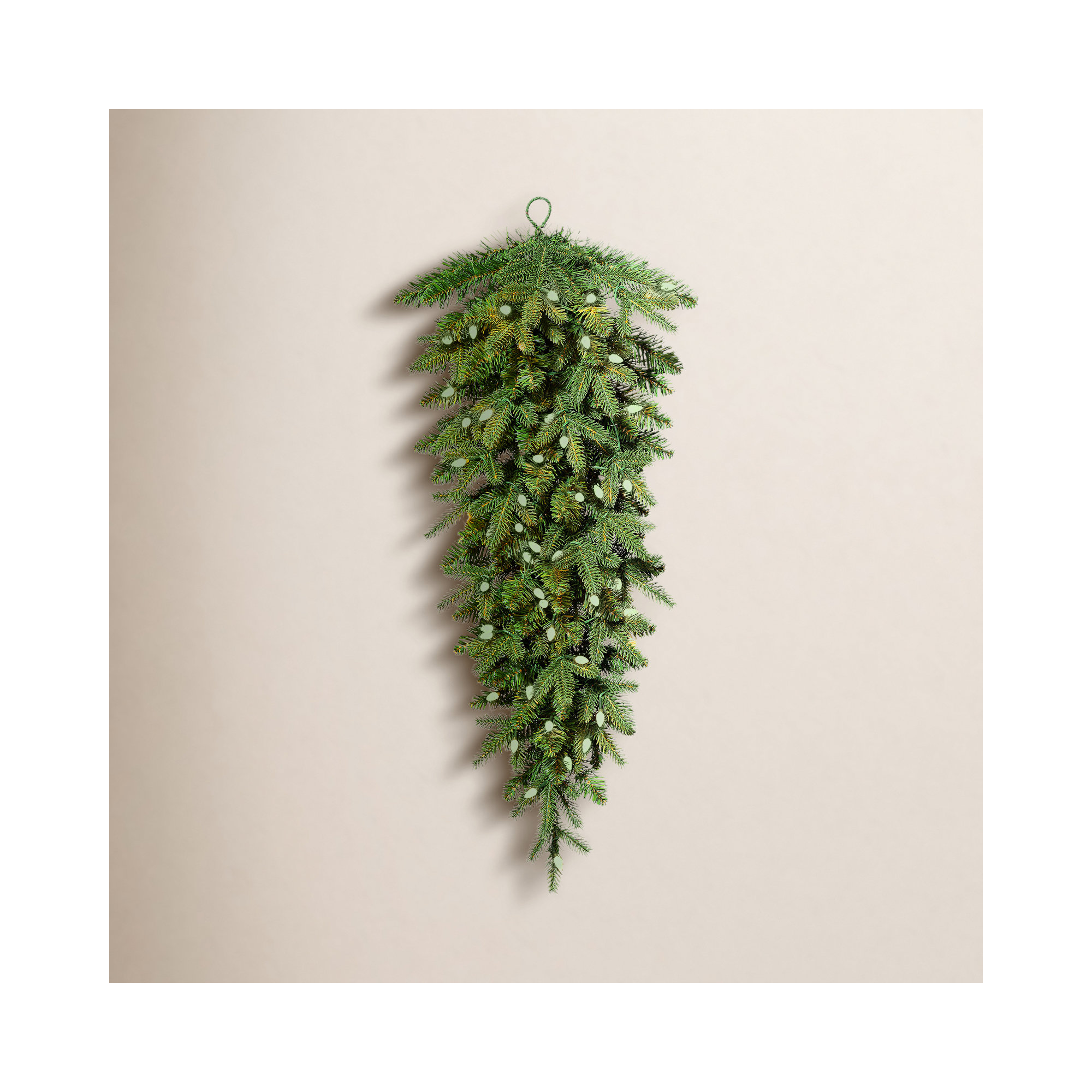 Perina Pre-Lit Greenery Christmas Faux Swag with Lights