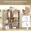 2 Pcs 7-cube Bookcase Open Storage Shelf With Anti-tipping Kits For Living Room-1911634264