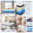 Queen Size Mattress, 10 Inch Hybrid Mattress with Individually Pocketed Innerspring for Medium Firm Support, White-297906045-299534961