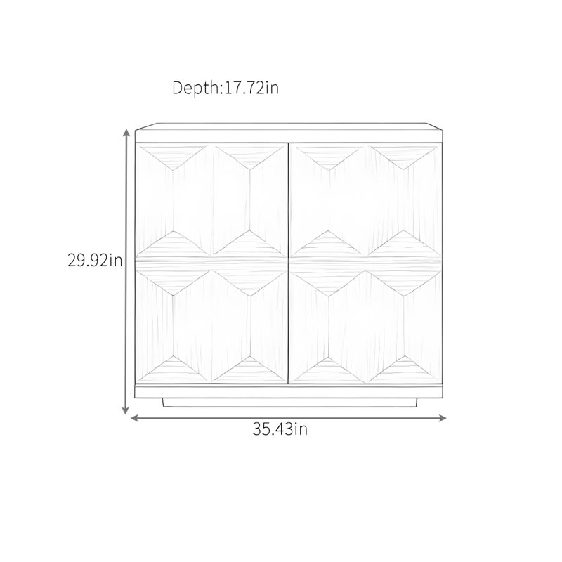 Simple Artistic Style Sideboard