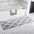 Freida 24x60-inch Cotton Bathroom Rug with Trellis Pattern and Non-Slip Base - Machine Washable-2038635431