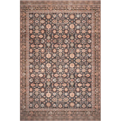 Beige Brown Traditional Pattern Woven Base Modern Machine Washable Decorative Rug