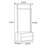 Elegant Walnut Wood Garment Rack with Storage