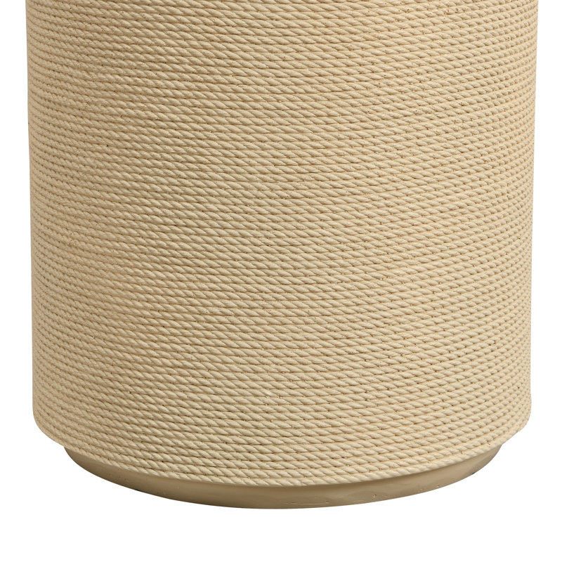 Table d'appoint cylindrique Mgo Sienna, Bois naturel