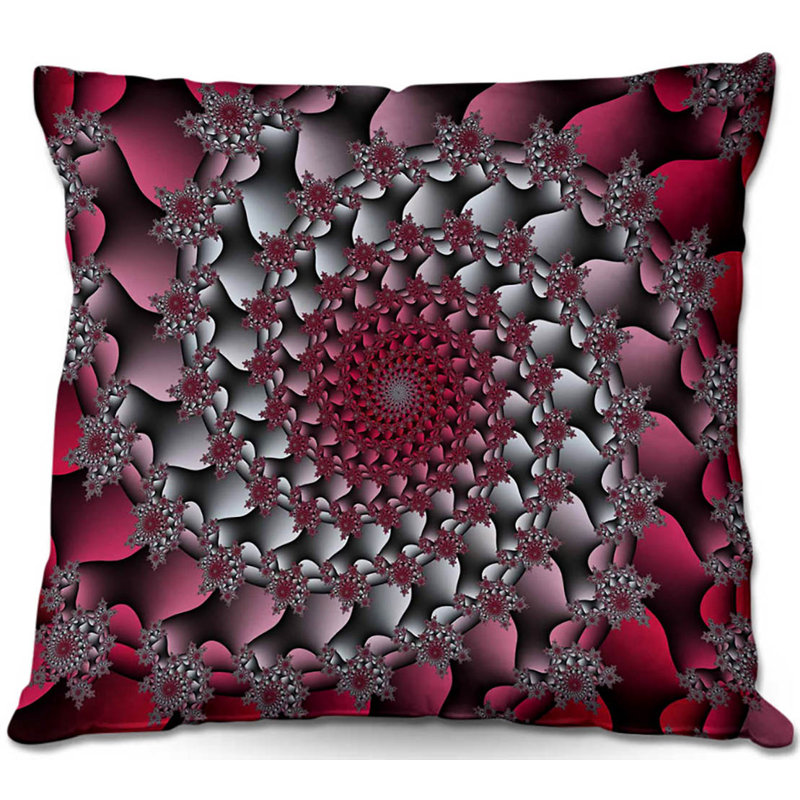 Coussin décoratif canapé pétale de rose, 20 po x 20 po
