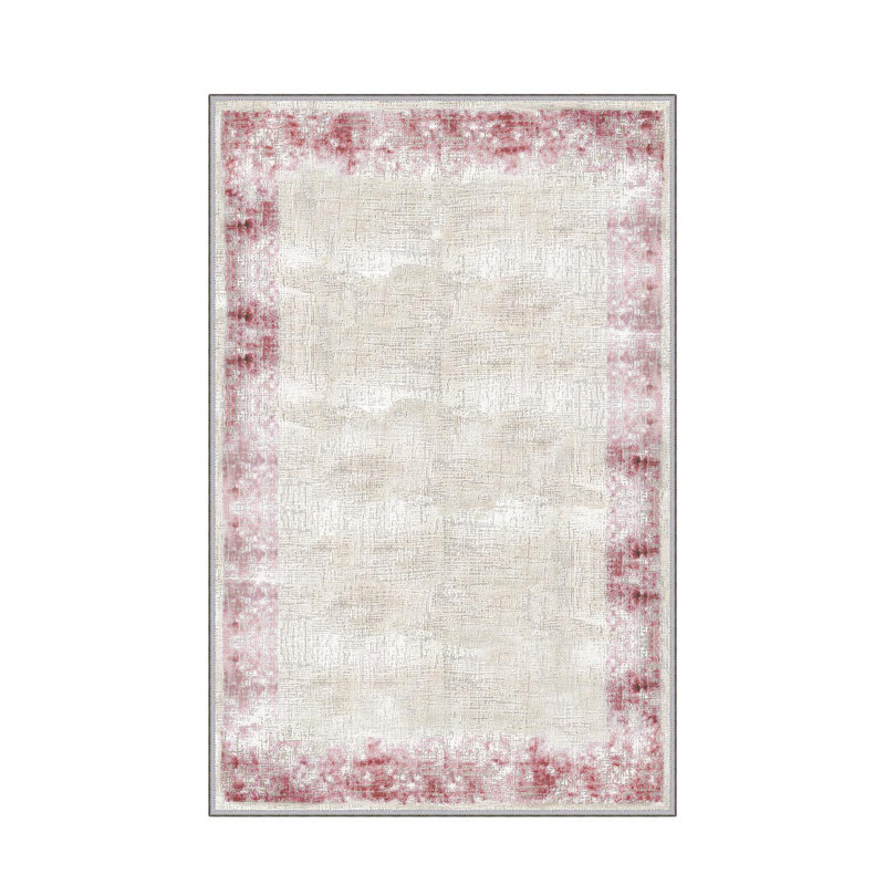 Stylish Hall Carpet (3.3 x 6.6 ft), 100% Polyester, 0.3 in Pile Height | Antibacterial, Non-Slip PVC Felt Dot Underside | Machine Washable, 3D Digital Print, Durable & Easy to Clean | Perfect for Entryway & Living Areas
