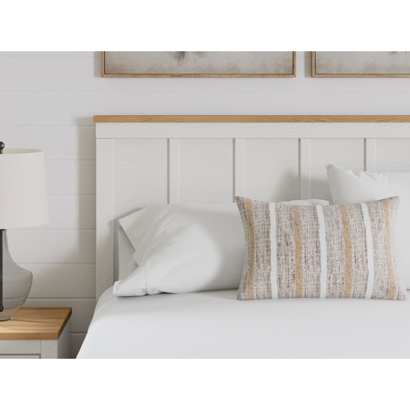 Linnocreek Queen Two-Tone Wood Panel Headboard