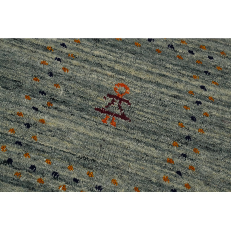 Little Animals Gabbeh Style Handmade Area Rug 6x9