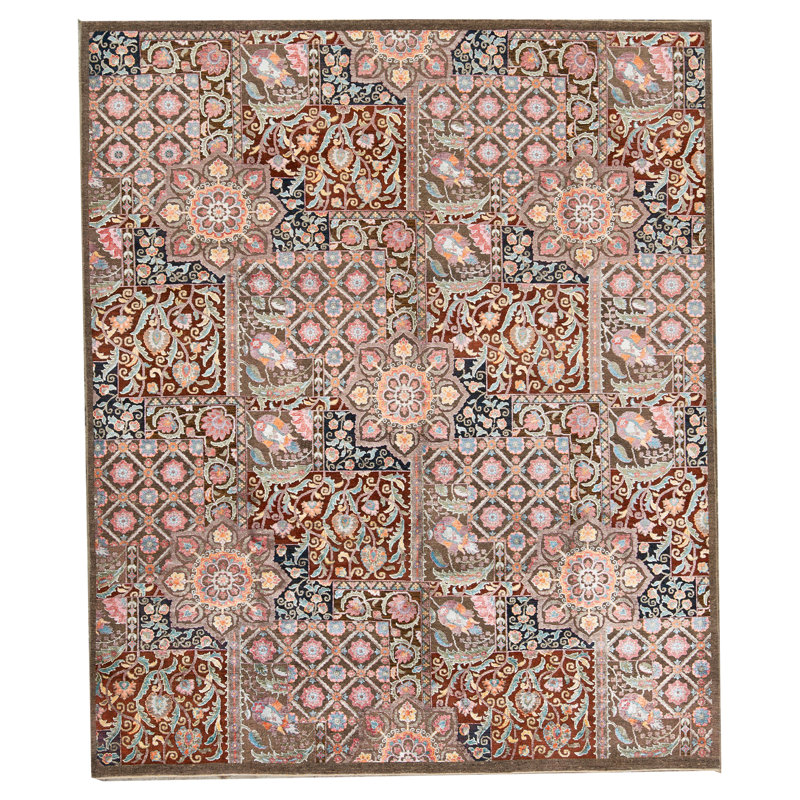 Tapis multicolore de haute qualité noué à la main