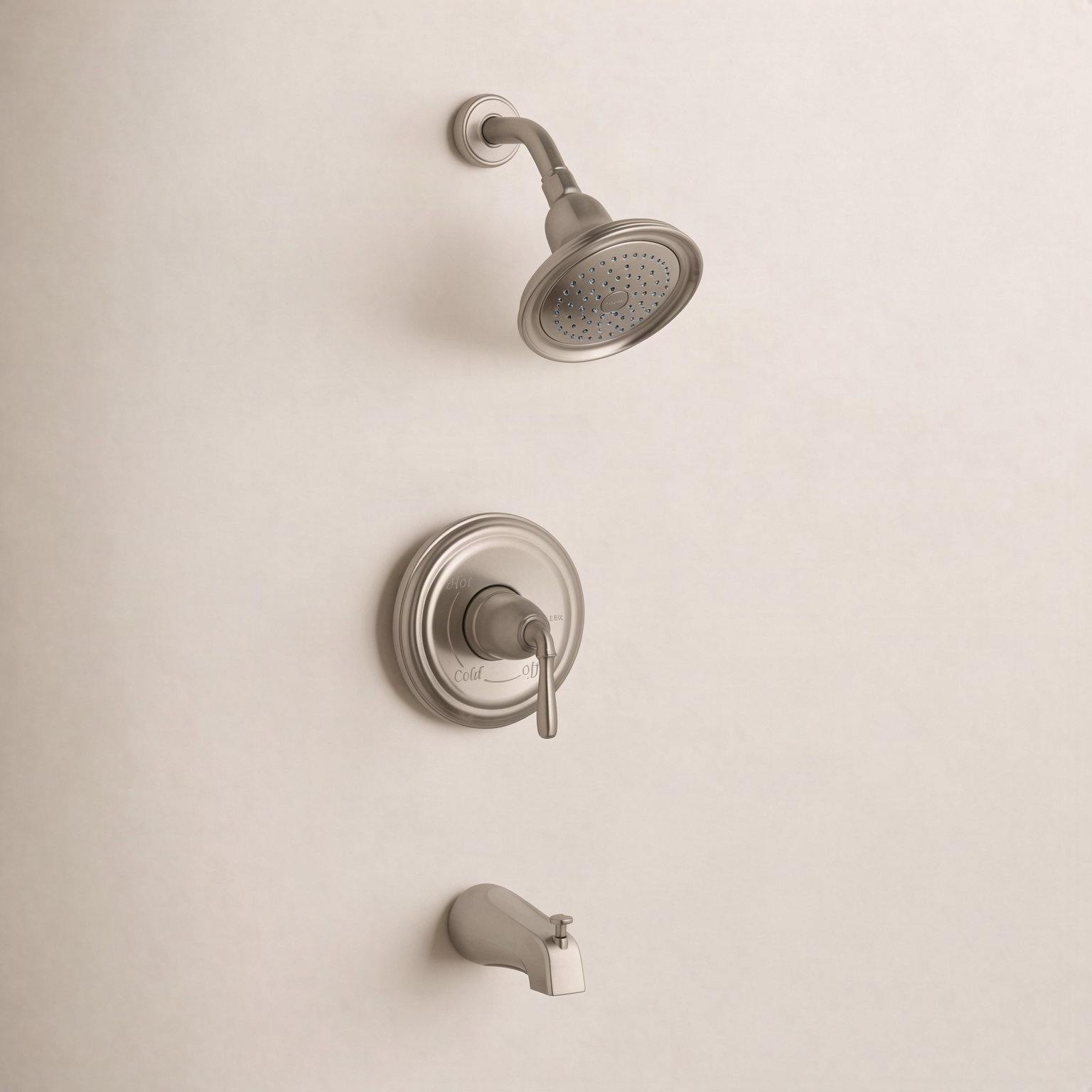 Devonshire Rite-Temp Bath and Shower Trim Set, Vibrant Brushed Nickel, Npt