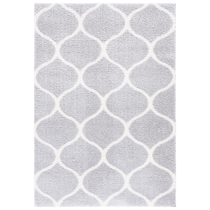 Fleuriane Tahoe Shag Performance Geometric Rug, Rectangle 6'7" x 8'7"