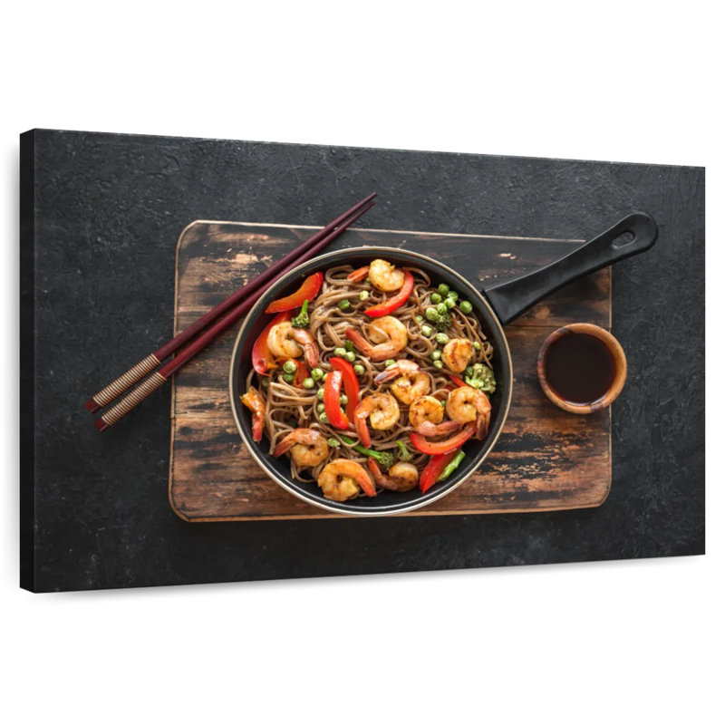 Sauté de crevettes et de nouilles Soba