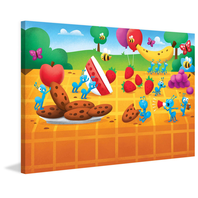 «Ants at a Picnic», reproduction d'art sur toile tendue Iolanthe, 16 po x 24 po
