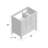 Melgar 36'' Single Bathroom Vanity Base Only-29921116