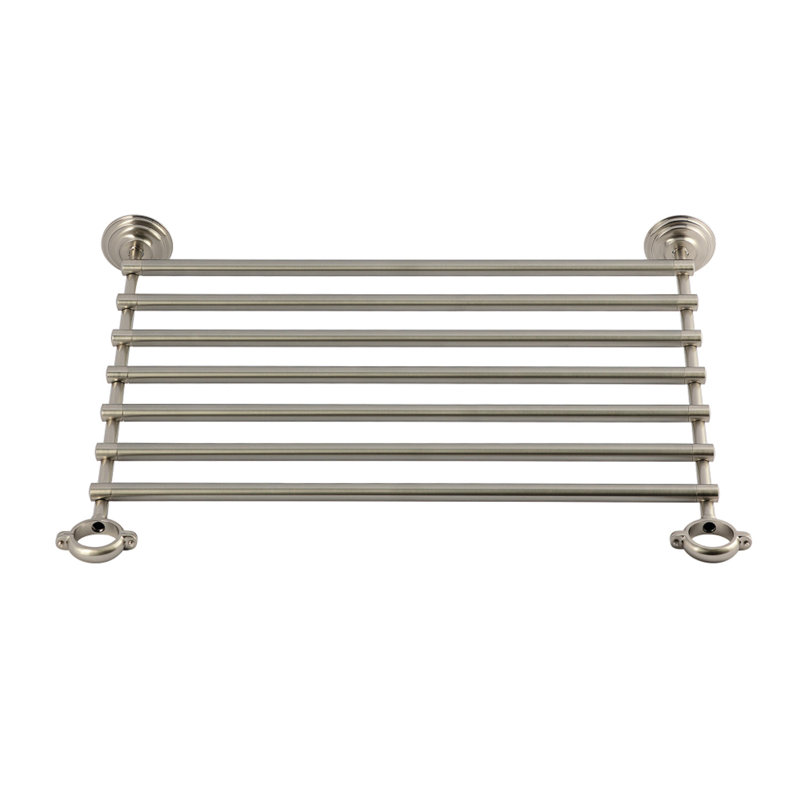 Kingston Brass Covington Storage Shelf, 0.63" H x 20.5" W x 19.75" D, Brushed Nickel