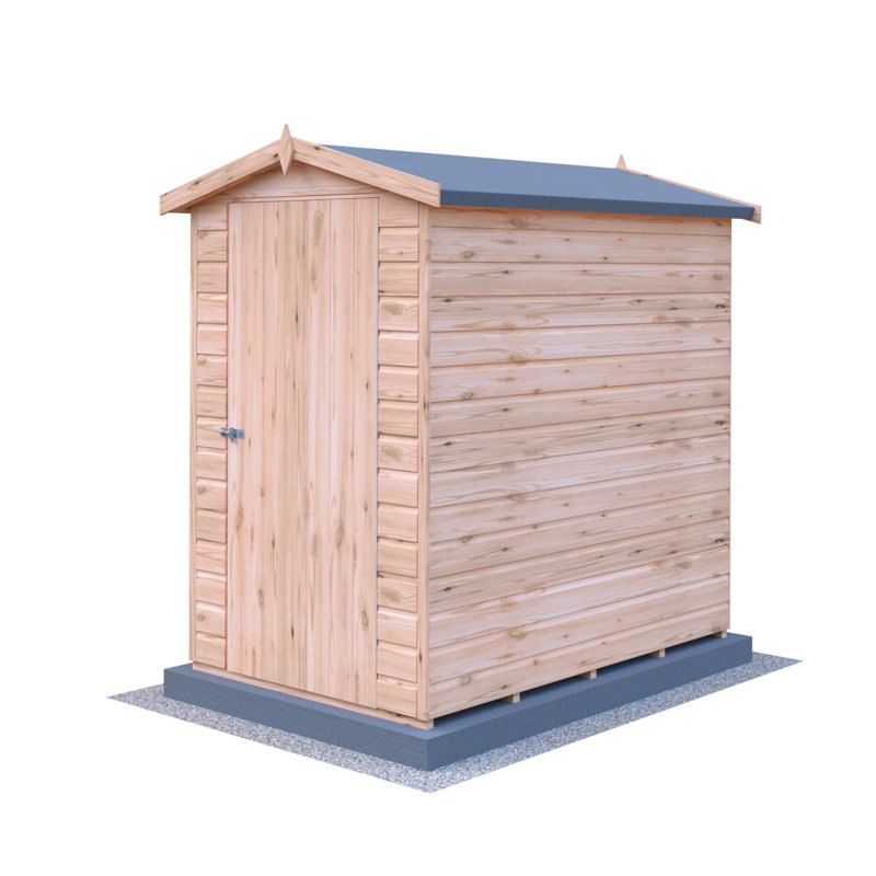 Lewis 4 Ft. W x 6 Ft. D Shiplap Apex Shed, No