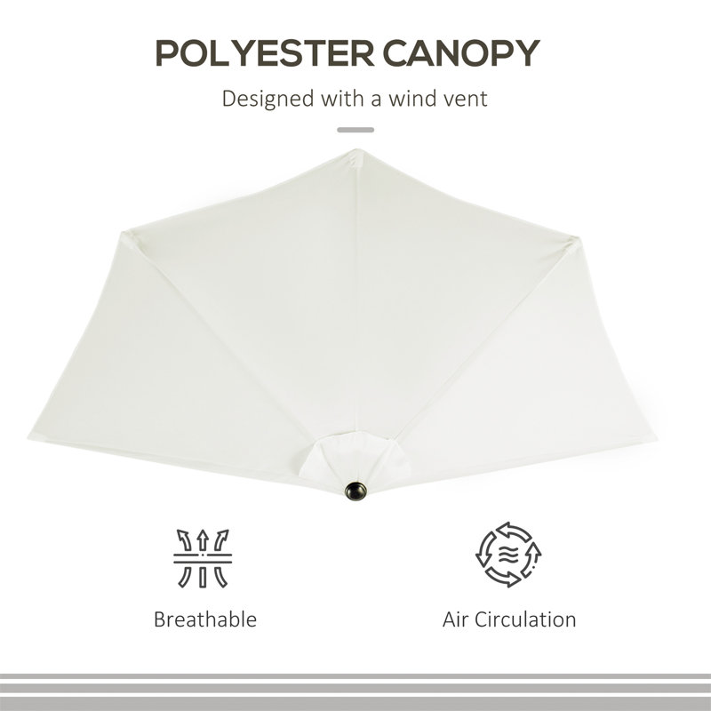Buine 269cm Balcony Parasol