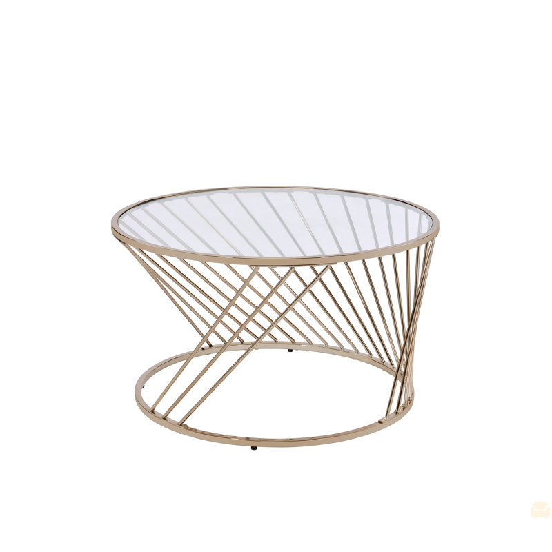 Clear Glass Top With  Coffee Table