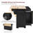 59.3" Black Kitchen Island with Power Outlet & Drop Leaf, Rolling Kitchen Cart with Trash Can Storage & 2 Pull-Out Organizers, Rubber Wood Top Kitchen Island with Spice & Towel Racks-367414577
