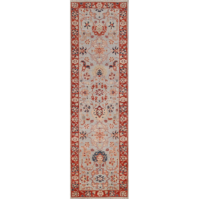 Vegetable Dye Ziegler Oriental Runner Rug 3x10