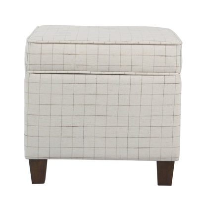 Asha 17.5" Square Storage Ottoman