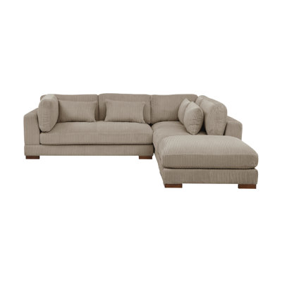 Beeston 107" Wide Left Hand Facing Sofa and Chaise with Ottoman