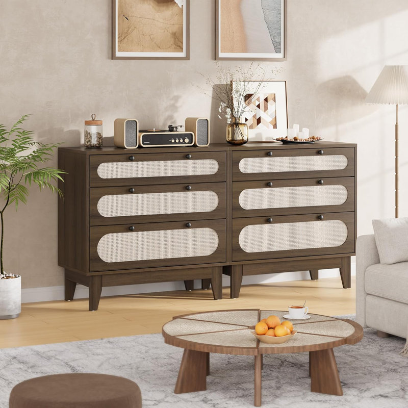 Commode 2 tiroirs 2 pièces