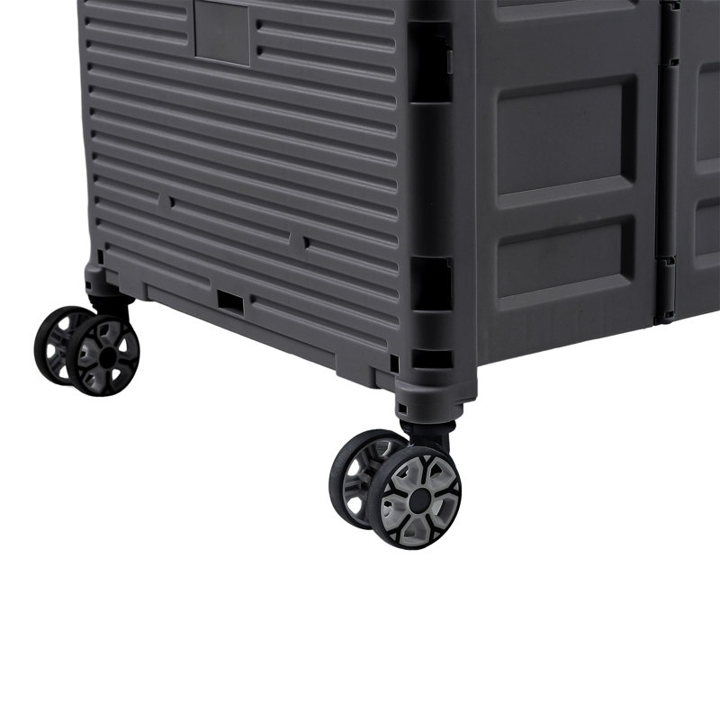Douglaston 45cm H x 40cm W Utility Cart with Wheels, Black