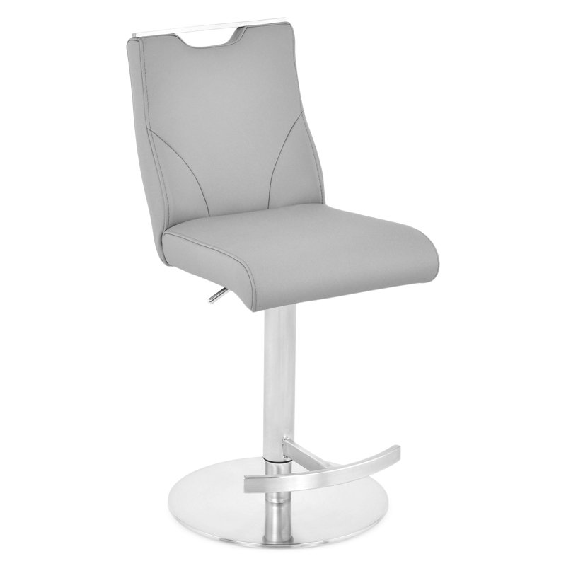 Swivel Upholstered Adjustable Height Counter Stool