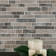 Taos Interlocking Pattern 12.5 in. x 13.25 in. Glass Mosaic Tile