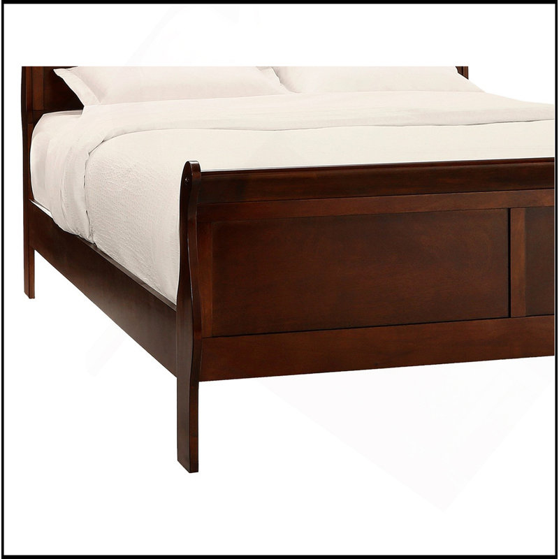 Lit-bateau style Louis Philippe, Mélange de bruns