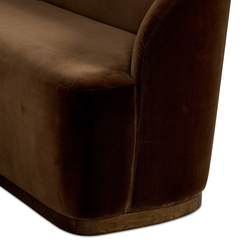 Velvet Bench, 31.5" H x 152" W x 76" D