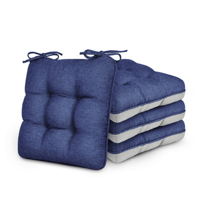 Memory Foam Chair Cushions Set of 4, 19 Inch