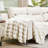 Haalan Cozy Faux Rabbit Fur Soft Reversible Throw Blanket-103546355-104670720