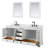 Deborah 79.75'' Double Bathroom Vanity with Marble Top-23113251-80209517