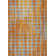 Tapis géométrique gris / orange Pinheiro