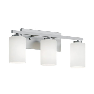 Meuble-lavabo 22 po Emzie - abat-jour en verre transparent