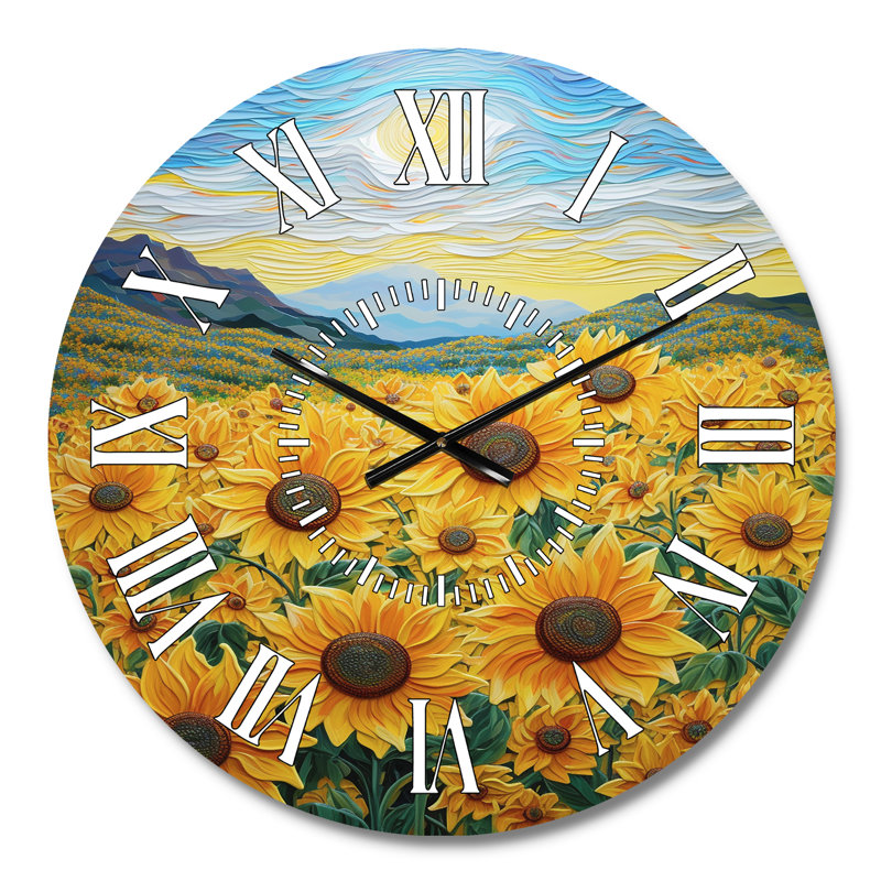 Horloge murale Vangogh, Médium