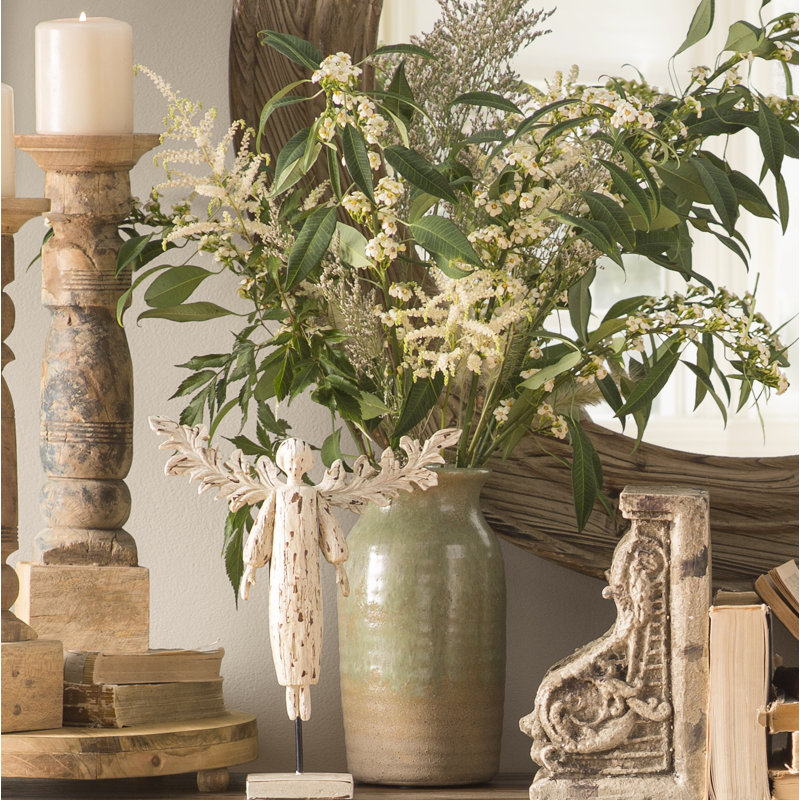Bridgehampton Handmade Ceramic Table Vase, 13.8" H x 5.3" W x 5.3" D