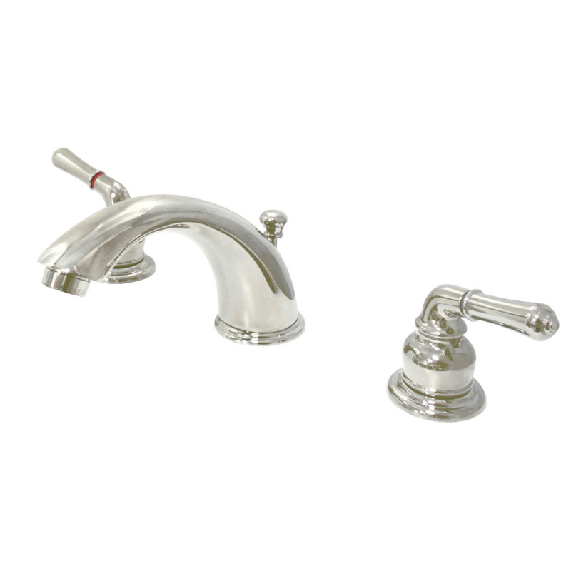 Robinet de salle de bain espacé Kingston, Nickel poli