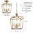 Vogan 4 - Light Gold Lantern Pendant