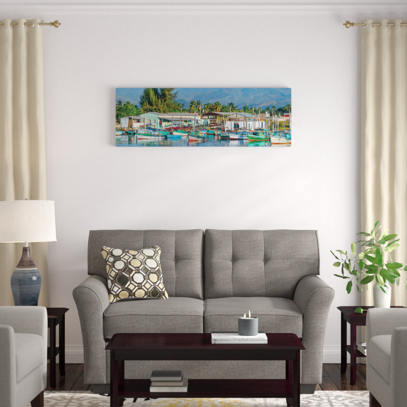 Boats Moored In Harbour, Trinidad, Cuba I by Panoramic Images - Wrapped Canvas Panoramic Gallery-Wrapped Canvas Giclée
