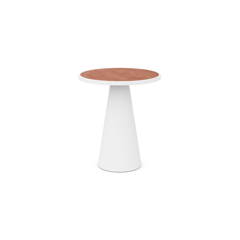 Leon Bar Table - Dekton Top, White, Helena