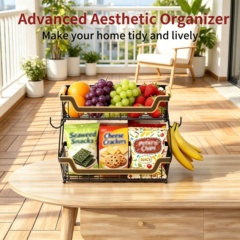 Rebrilliant Metal Fruit Basket