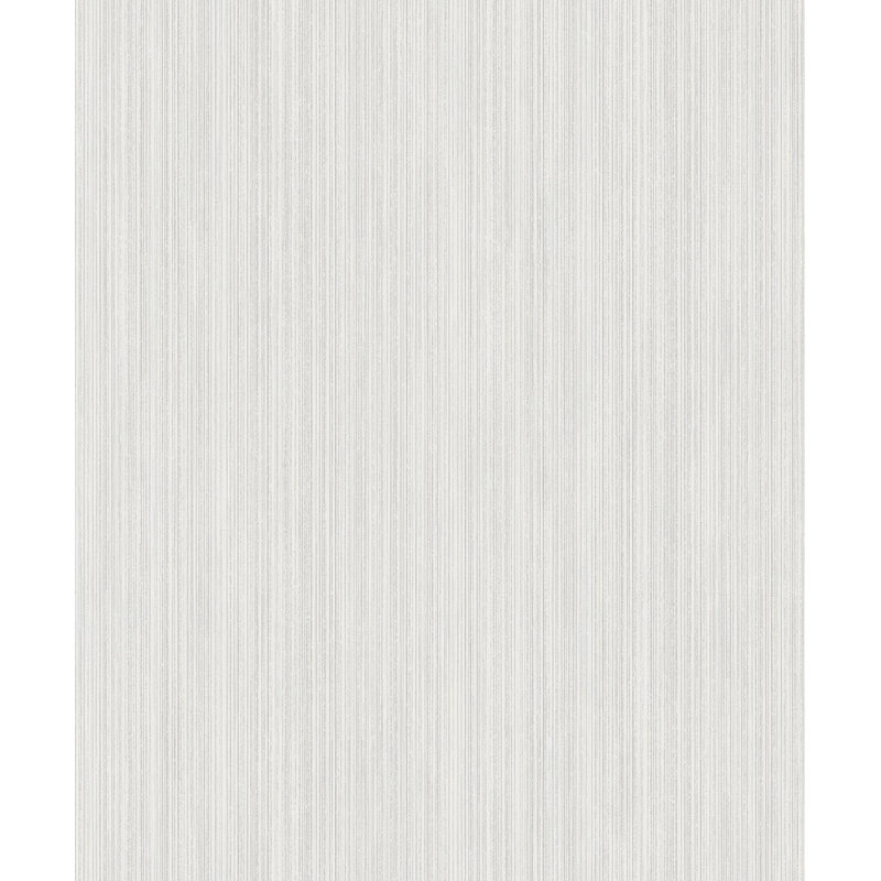 Ausbon 10.05m x 53cm Textured Metallic Finish Wallpaper Roll, White