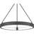 Derilien 1 - Light Matte Black LED Wagon Wheel Pendant