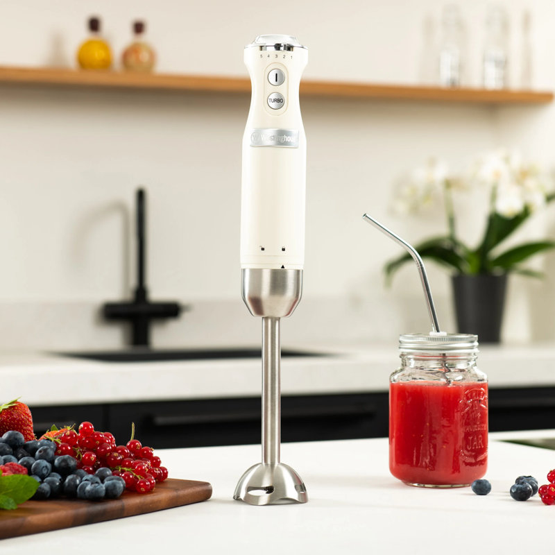 Westinghouse 5 Speed Hand Immersion Blender, White