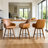 25" Swivel Full Back Counter Height Bar Stools with Solid Wood Frame & Arms (Set of 3)-1382819599