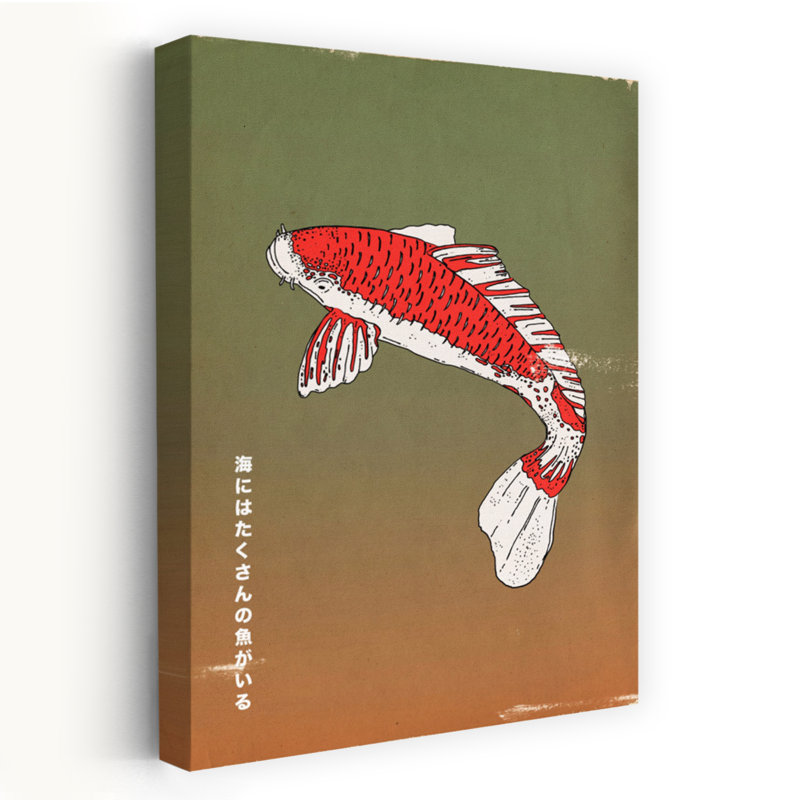 Art contemporain poisson contemporain, H 18 po x l 12 po