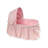Folding Doll Cradle with Rosebud Fabric